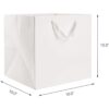 EUSOAR Kraft Bags with Handles 10x10x10 inches Pack of 20