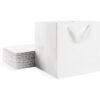 EUSOAR Kraft Bags with Handles 10x10x10 inches Pack of 20