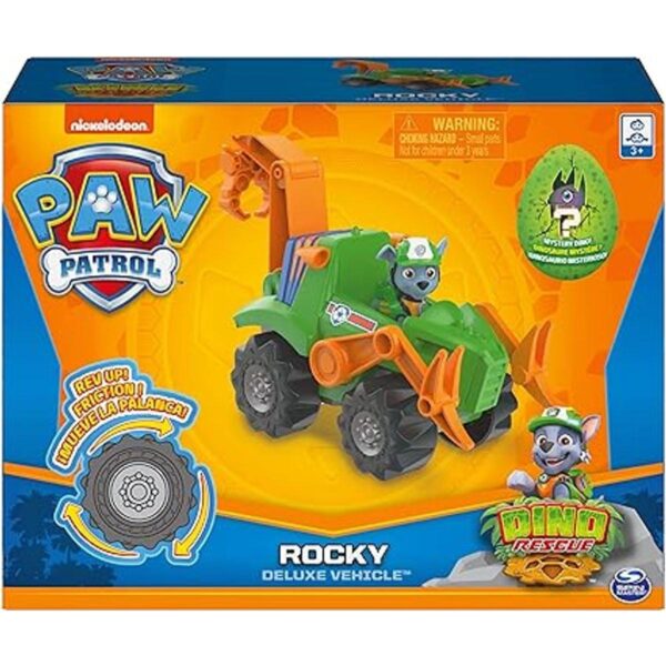 Paw Patrol Dino Rescue Rockys Deluxe Rev Up Vehículo con_2