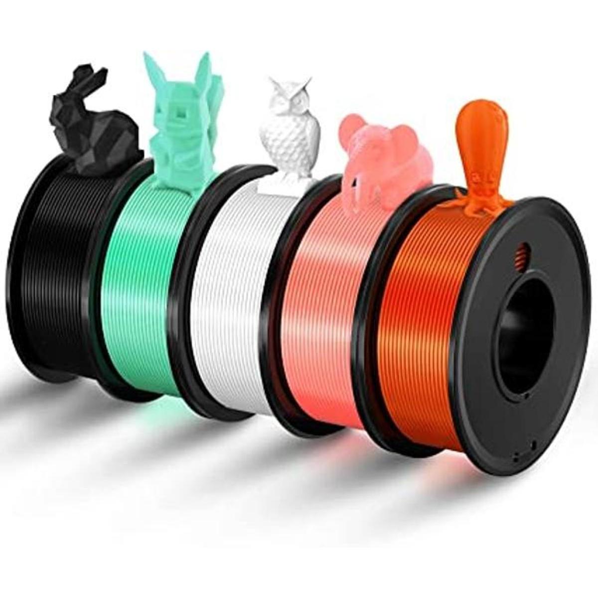 Haosegd Filamento PLA de 5 colores filamento PLA de