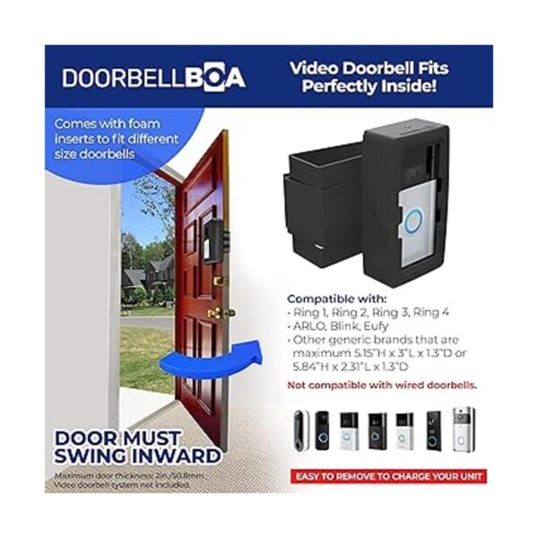 DoorbellBoa Timbre de video contra robos para instalar en_2