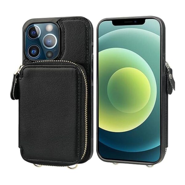 Bocasal Funda tipo cartera con bloqueo RFID para iPhone 12_3