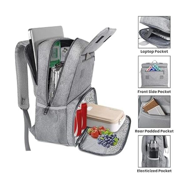 Bolsas de almuerzo para mujer lonchera térmica con puerto_3