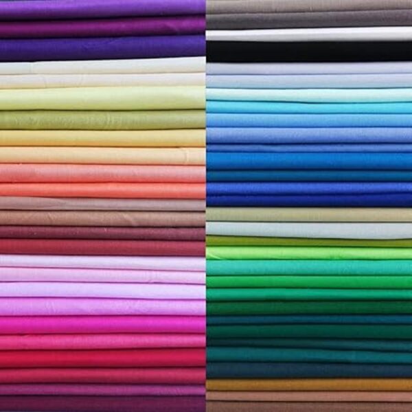 Paquete de 50 cuadrados de tela de algodón multicolor de_2