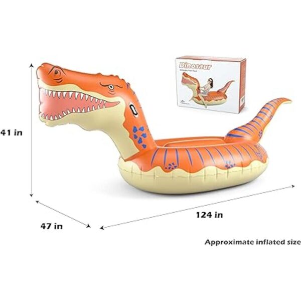 Jasonwell Flotador inflable de dinosaurio para niños y_5