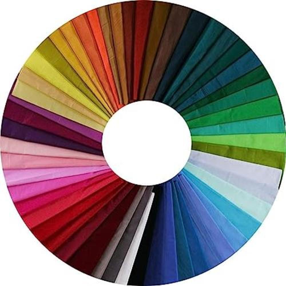 Paquete de 50 cuadrados de tela de algodón multicolor de