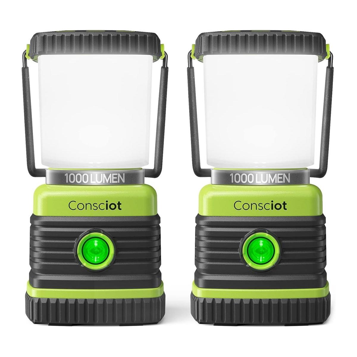 Consciot Linterna LED ultra brillante con 1000 lúmenes