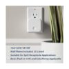 ELECTECK Enchufe decorativo de 15 amperios con placa de_2