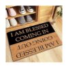 Dandan Funny Welcome Rugs Novedad Gift Mats I Am Blessed