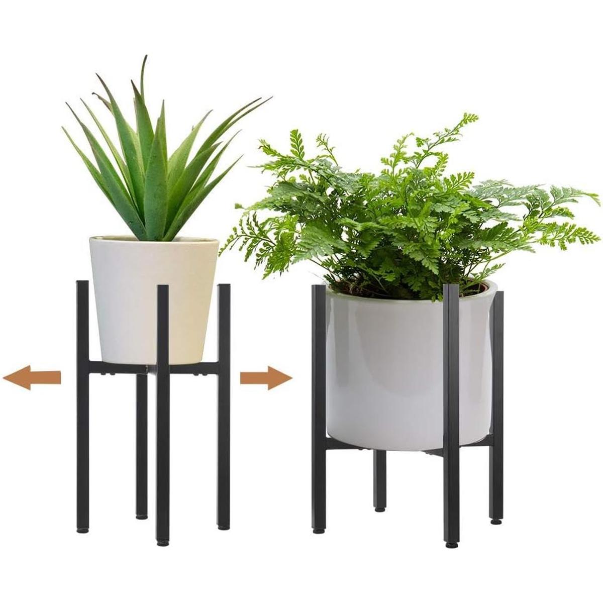 Paquete de 2 soportes de metal para plantas para