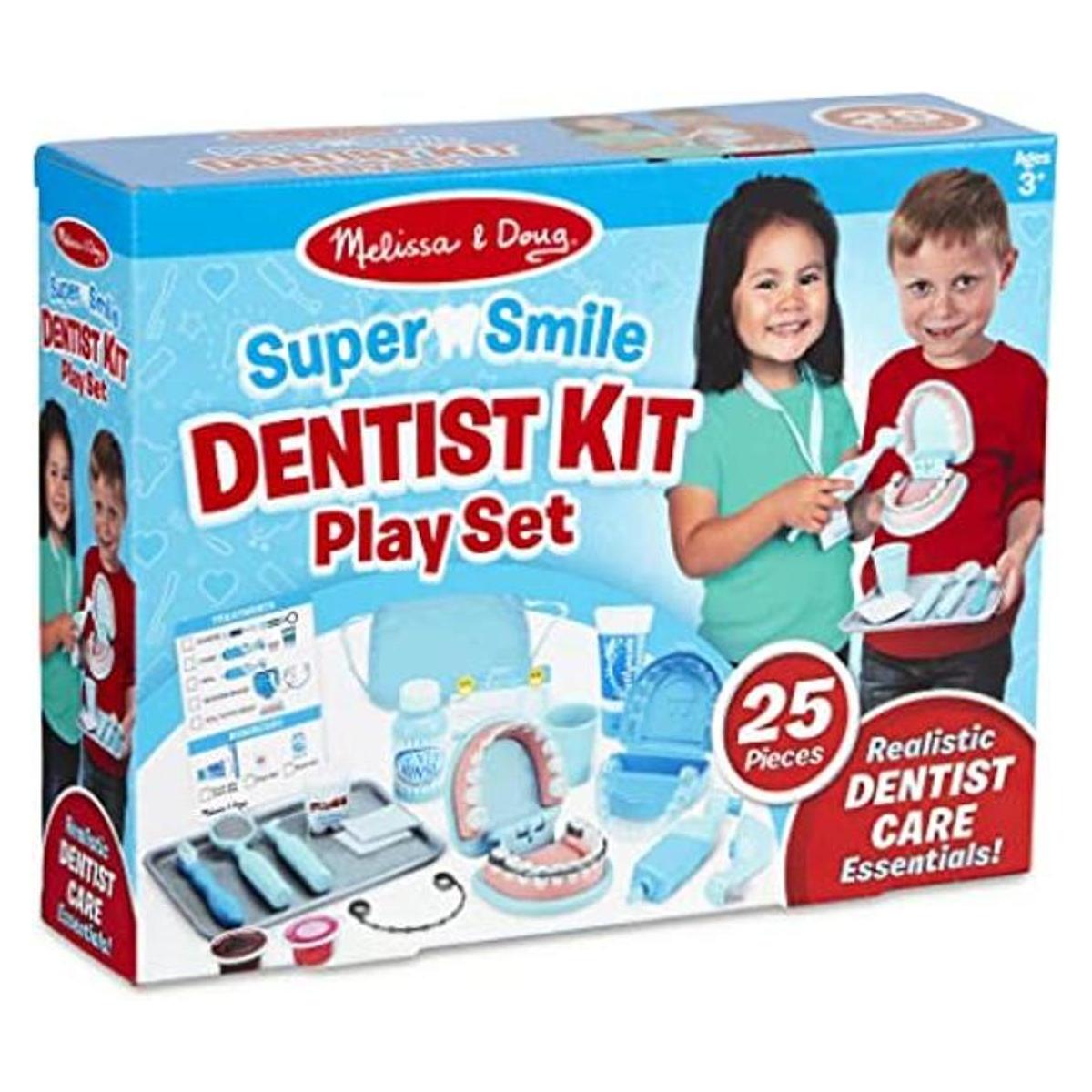 Melissa Doug Juego de dentista Super Smile con conjunto