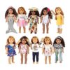 Ropa de muñeca hecha a mano 10 trajes diferentes para