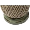 SOFFEE DESIGN Juego de carrete de yute vintage con soporte
