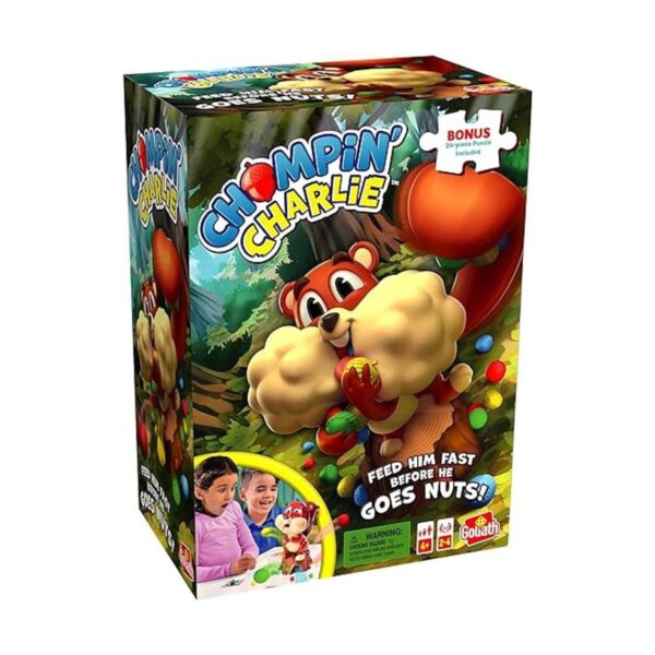 Chompin Charlie Game Alimenta a las bellotas ardillas y