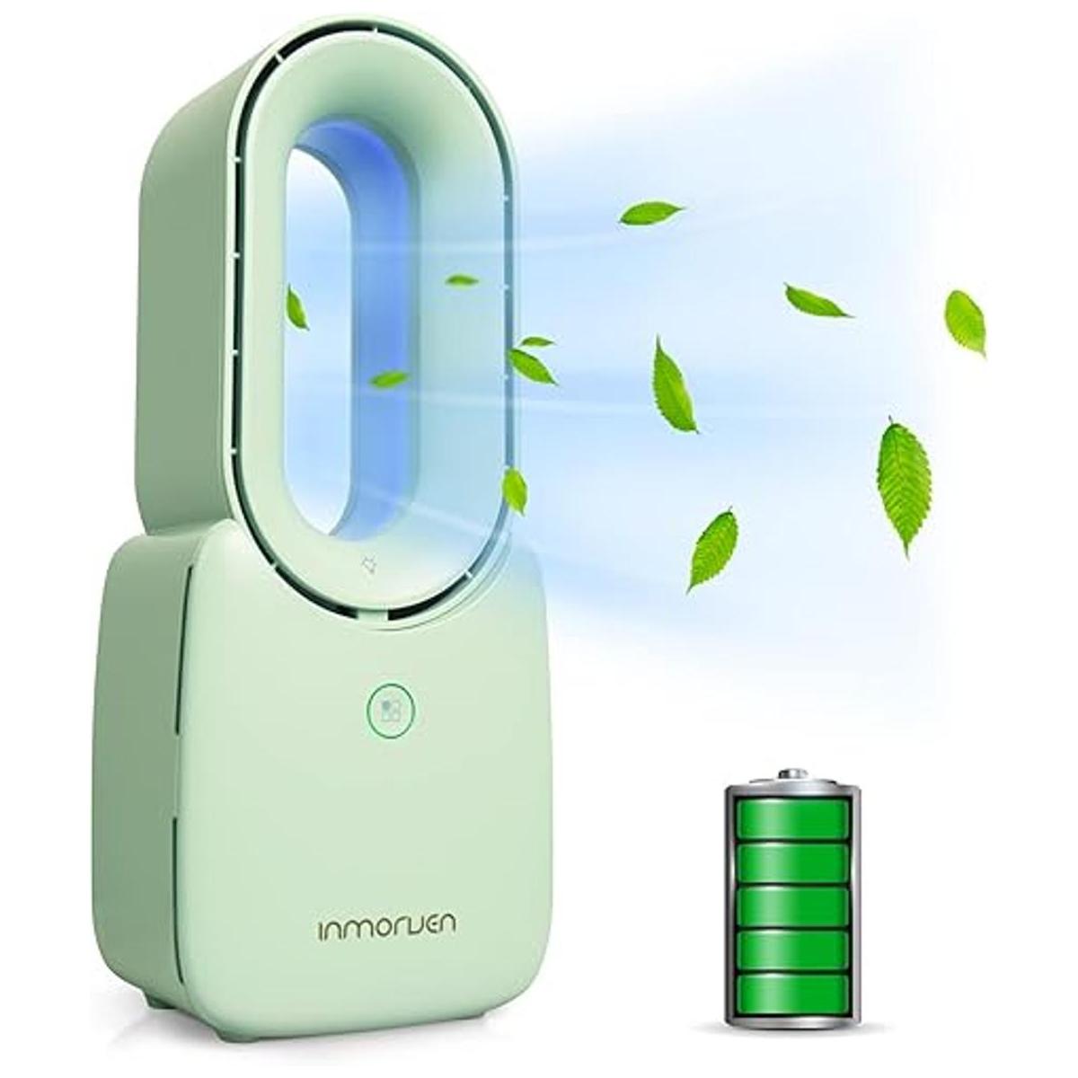CONBOLA Ventilador LED sin aspas de 11.8 pulgadas