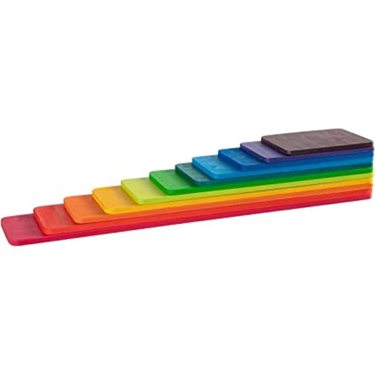 MerryHeart Juguetes apilables rectangulares de madera arco