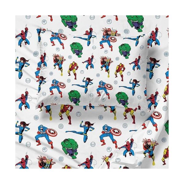 Jay Franco Juego de sábanas tamaño individual Avengers