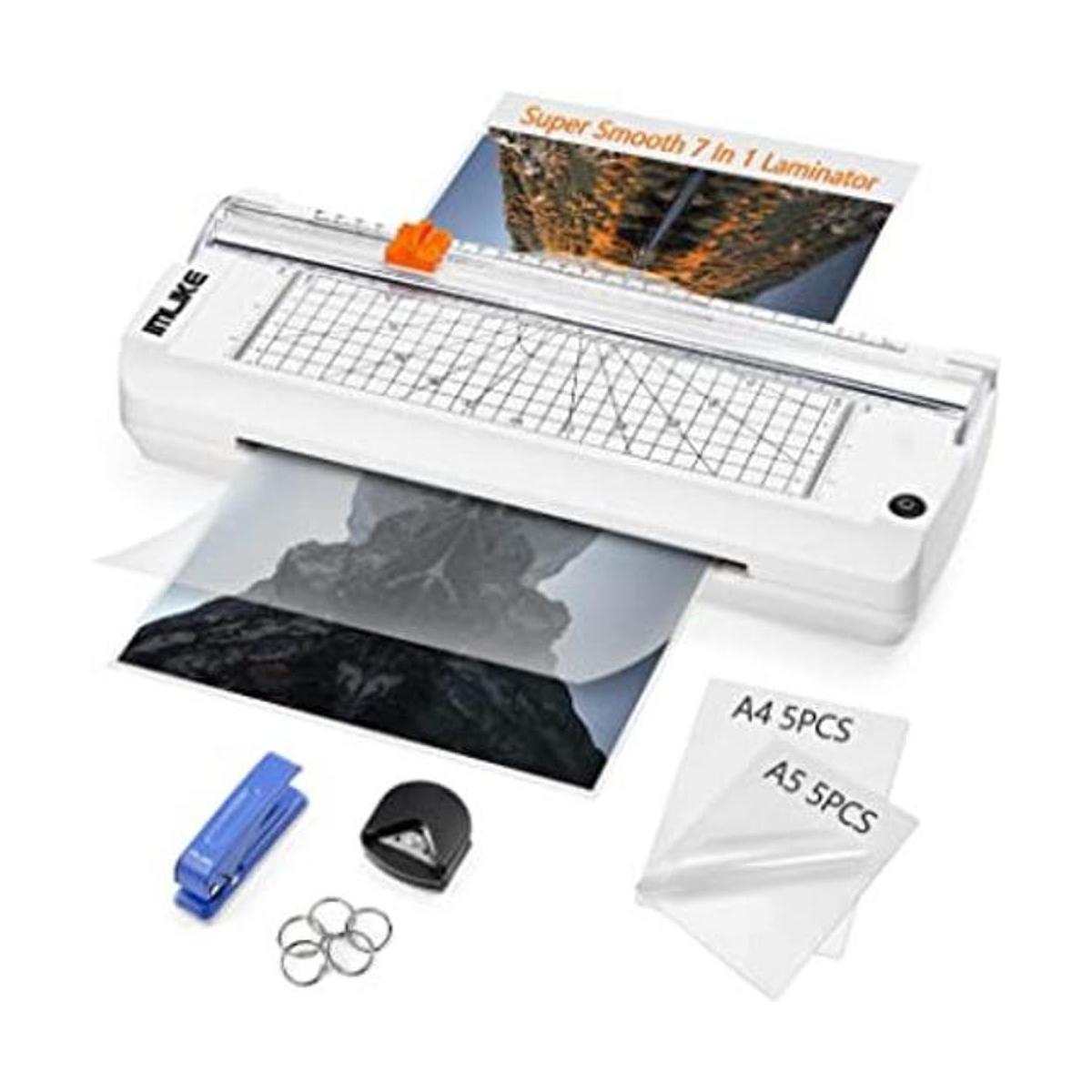 IMLIKE Máquina laminadora A4 con recortadora de papel
