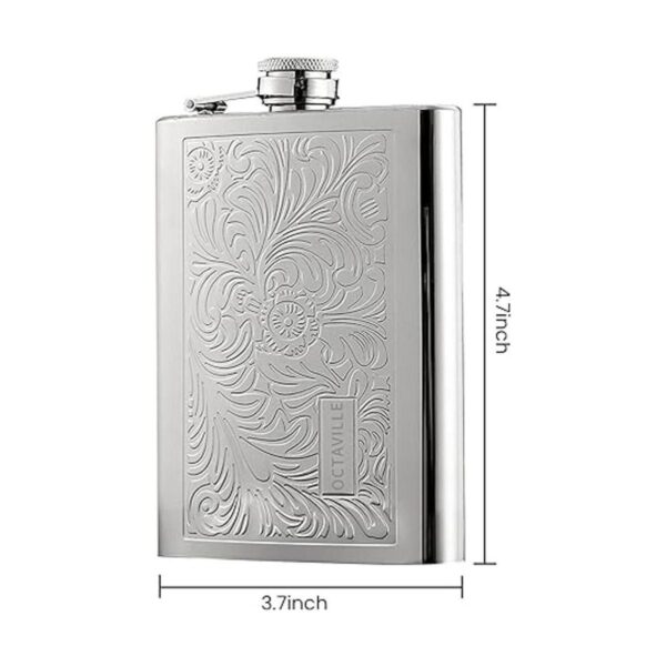Octaville Frascos para licor para hombre frasco de cadera_3