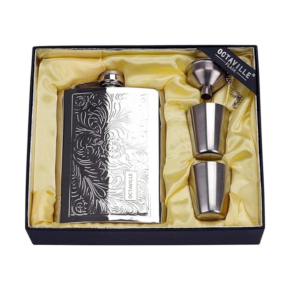 Octaville Frascos para licor para hombre frasco de cadera