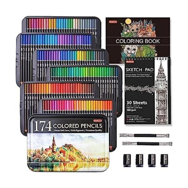 Lápices de colores profesionales de 174 colores juego de