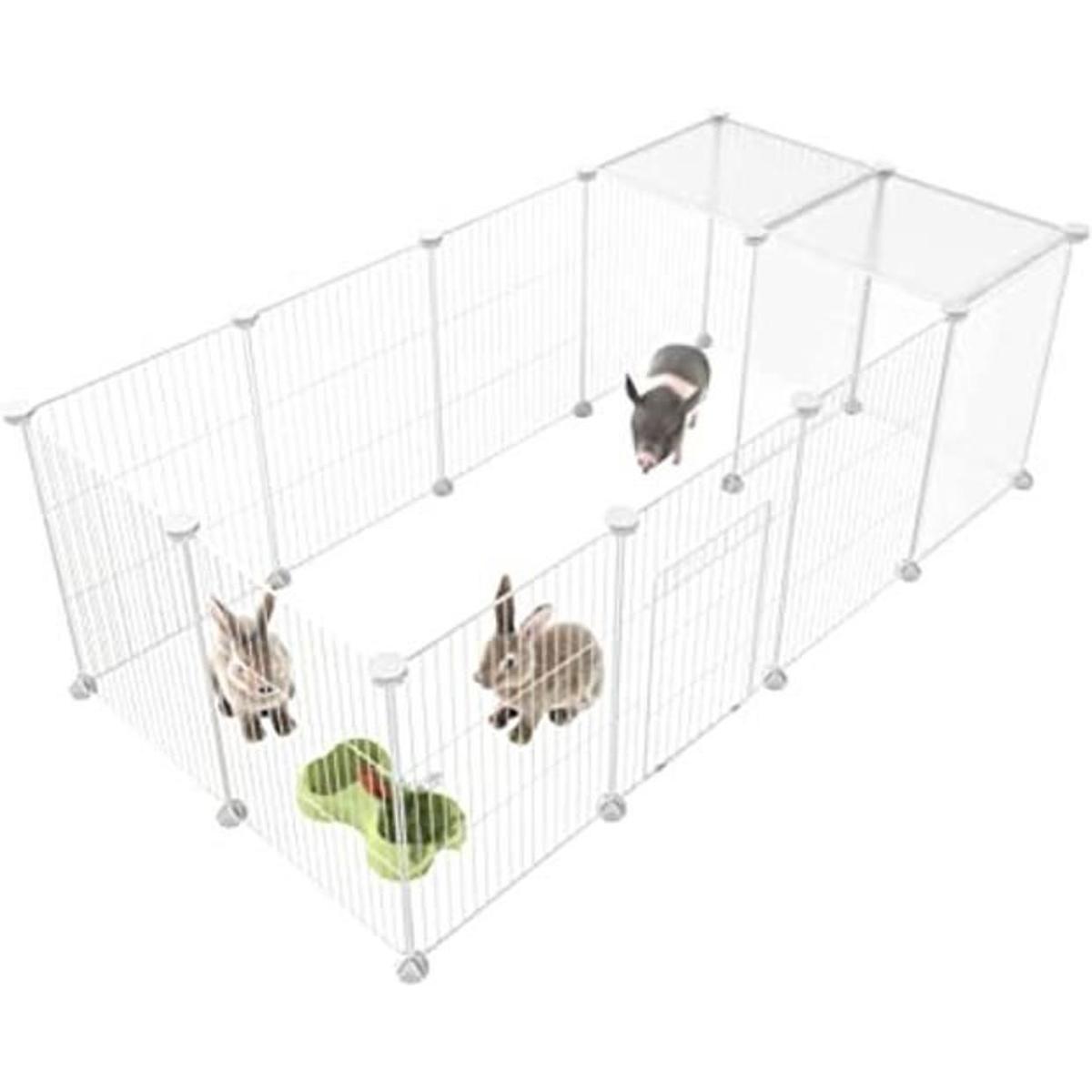 HOMIDEC Pet PlaypenSmall Animals Cage DIY Wire Fence with