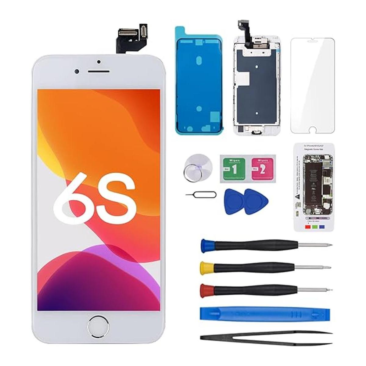 Reemplazo de pantalla para iPhone 6S color blanco de 4.7