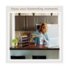Homevany Estante de vino de bambú 4 niveles soporte para_3