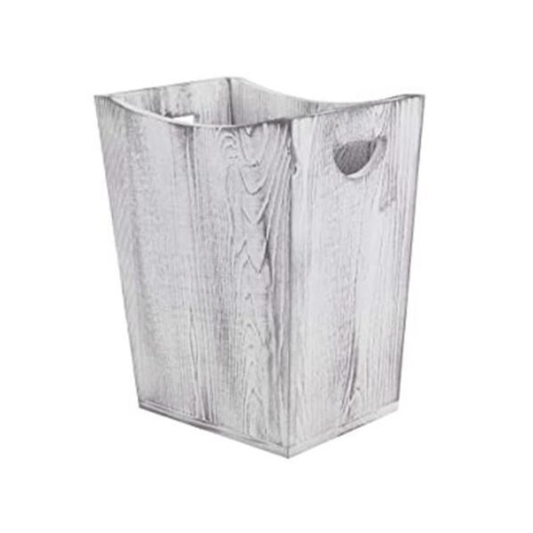 LIANTRAL Bote de basura de madera cubo de basura de_1