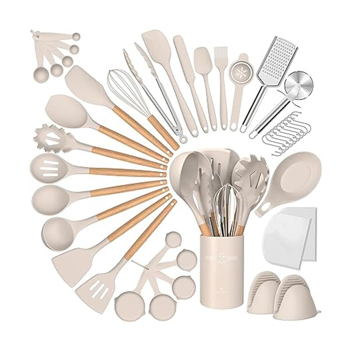 Juego de utensilios de cocina de silicona 43 piezas