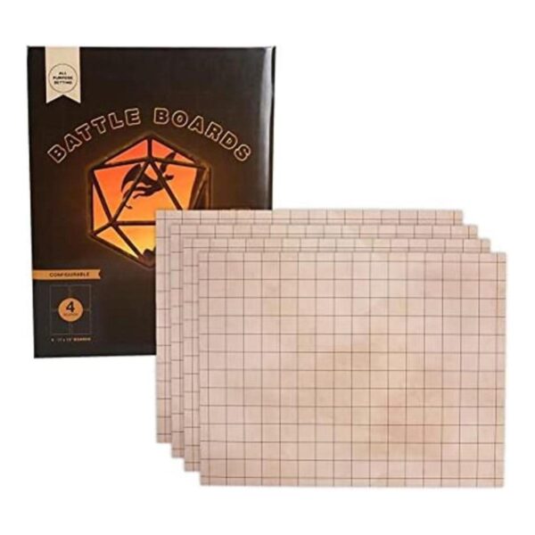 Tapete de batalla con cuadrícula para juegos de rol de_1