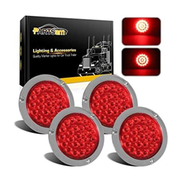 Partsam 4 luces traseras redondas de 4 pulgadas luces_1