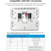Termostatos termostato programable Suuwer de 511 día para