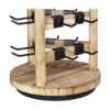 Ikee Design Torre de joyería giratoria de madera de 30_6