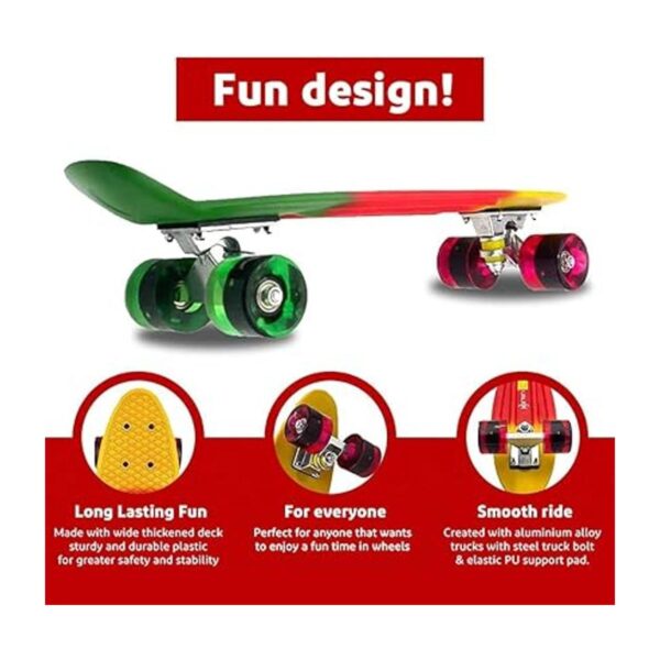 Kartium Patinetas completas de 22 pulgadas mini Cruiser_5