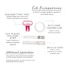 Kit de guirnalda de globos rosa blanco rubor globos