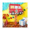 Piñata de camión de bomberos para decoraciones de fiesta_2