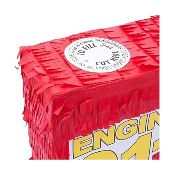 Piñata de camión de bomberos para decoraciones de fiesta_5