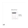 OXO Good Grips Mini recipientes redondos de 3 piezas_2