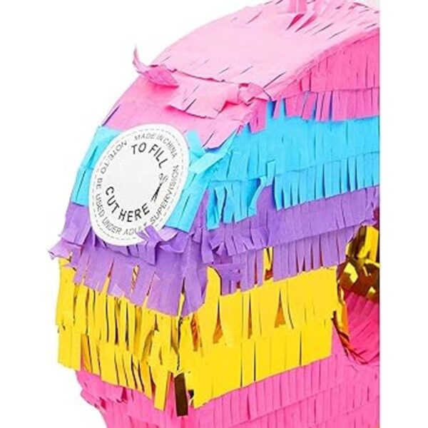 Piñata pequeña arcoíris para fiesta de cumpleaños número_6