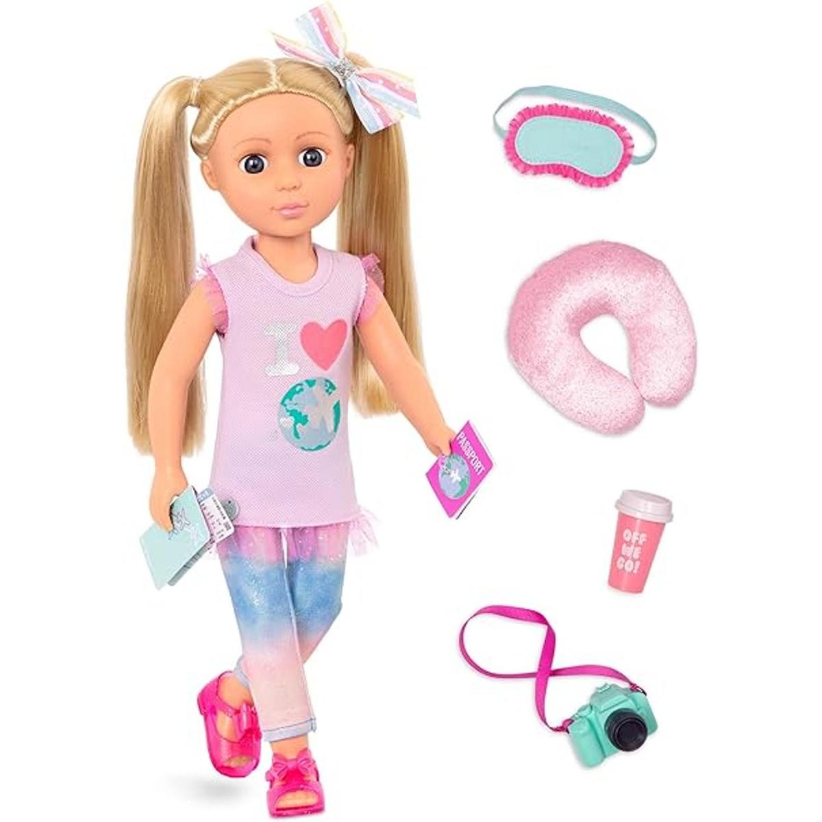 Glitter Girls Muñeca de moda posable de 14 pulgadas con