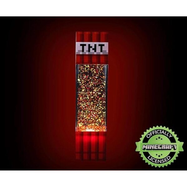 Minecraft TNT Lámpara de movimiento con purpurina LED 12