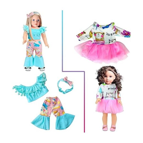 Ropa de muñeca de 18 pulgadas compatible con muñecas de