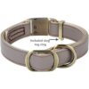 CHEDE Collar básico clásico de piel acolchada para_2