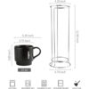 LAUCHUH Juego de 4 tazas de café apilables con estante_2