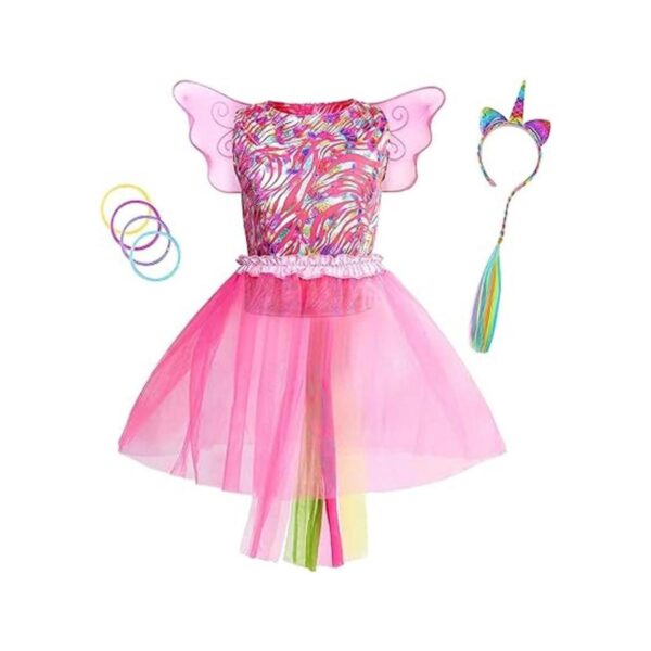 Jeowoqao Juego de traje de princesa para niñas 19 piezas_4