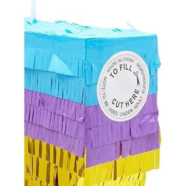 Piñata pequeña de arcoíris número 7 para fiestas de_4