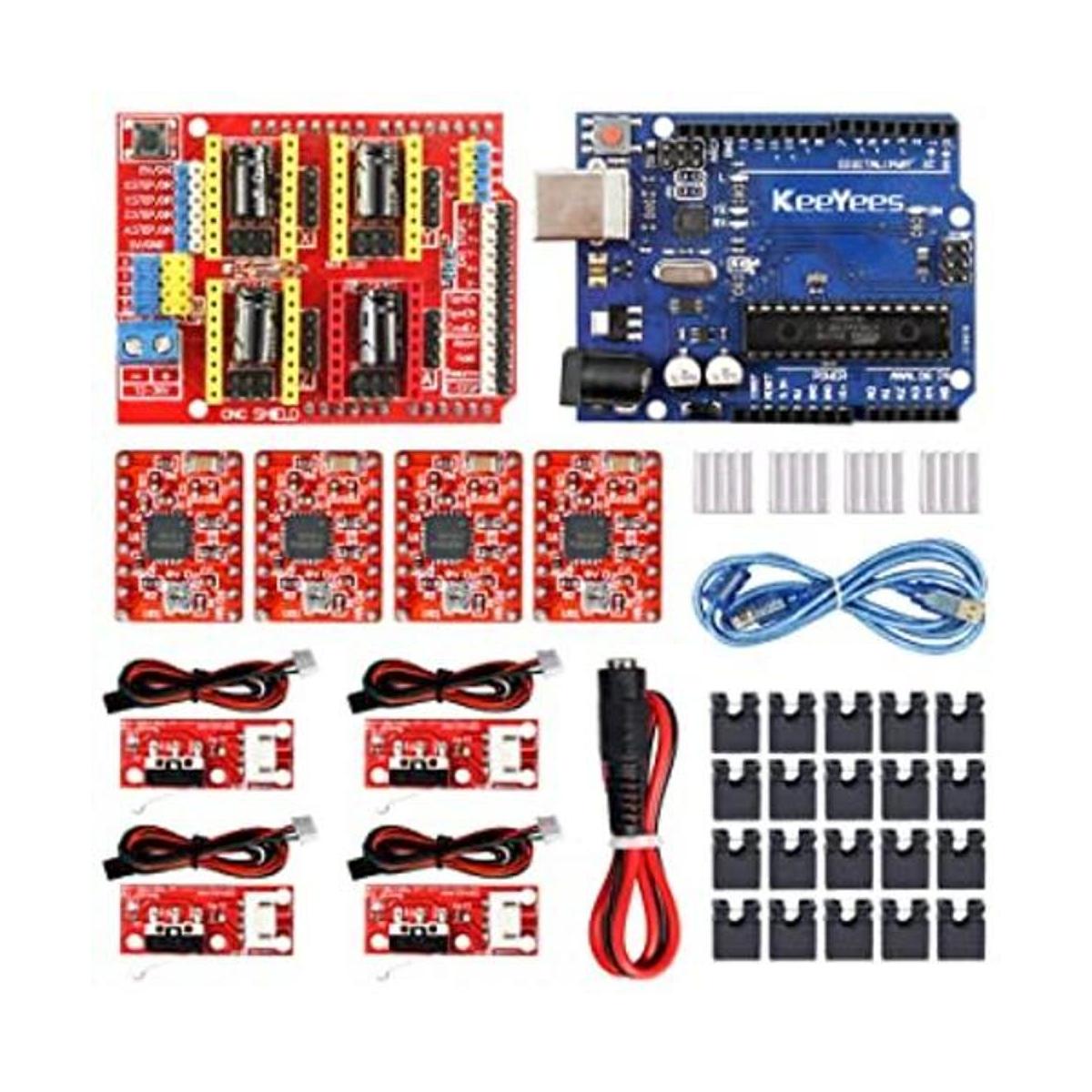 KeeYees Kit profesional de impresora 3D CNC con tutorial