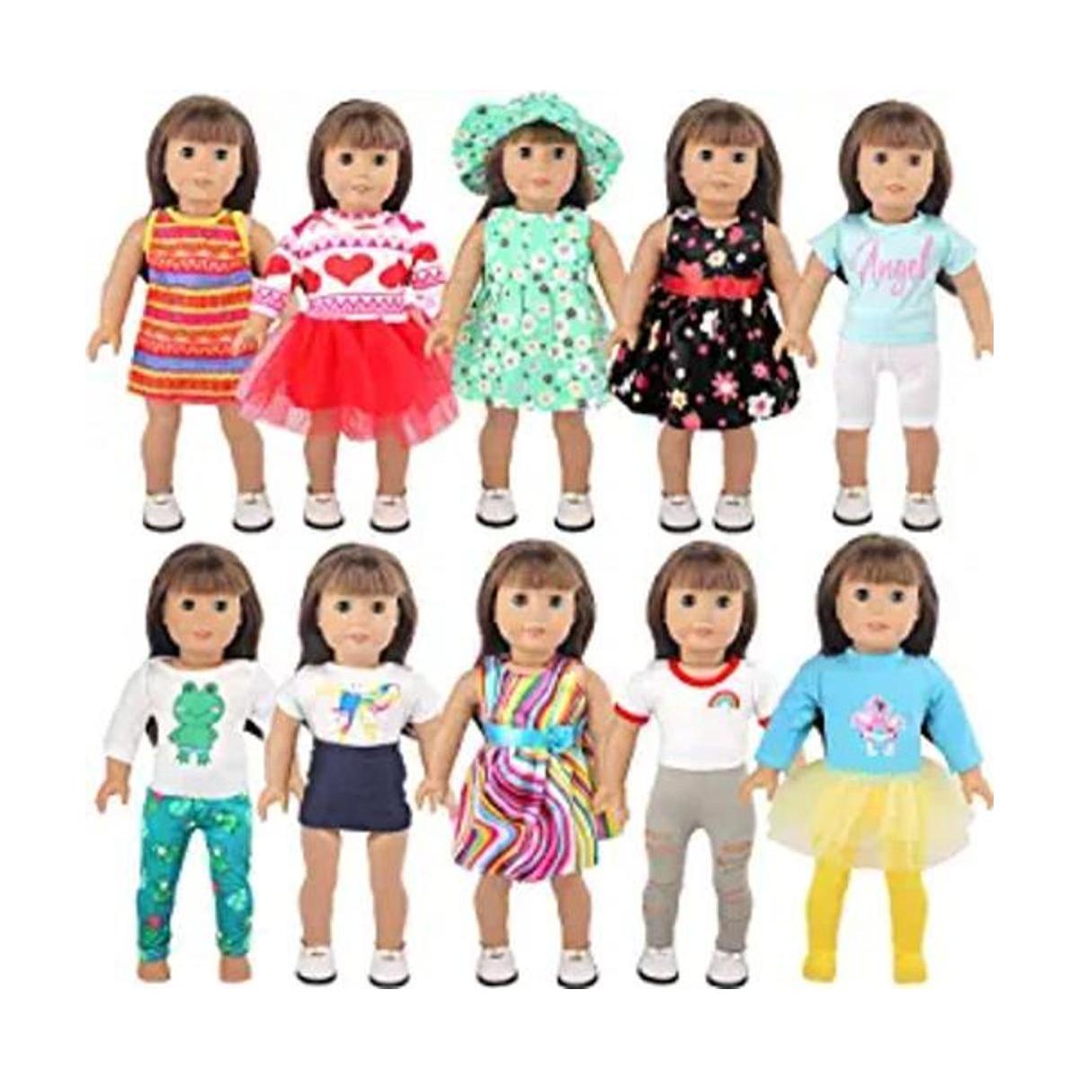 Ropa y accesorios de muñeca estadounidense de 18 pulgadas