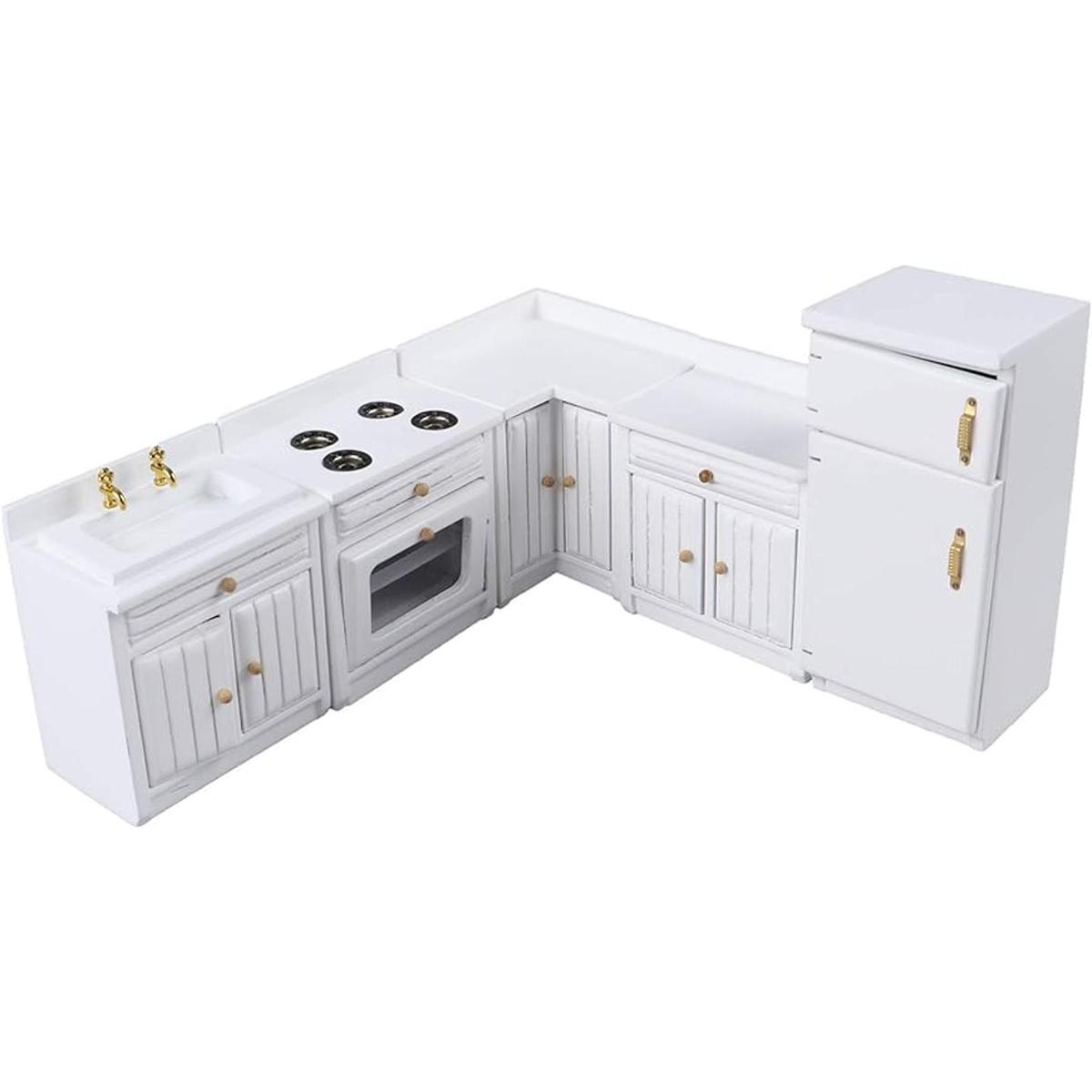 Haomian Kit de muebles de cocina de casa de muñecas 112